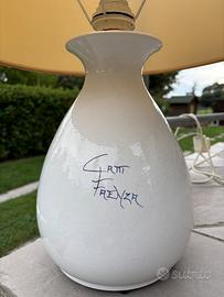Lampada vintage ceramiche Gatti Faenza