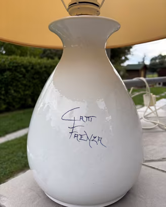 Lampada vintage ceramiche Gatti Faenza