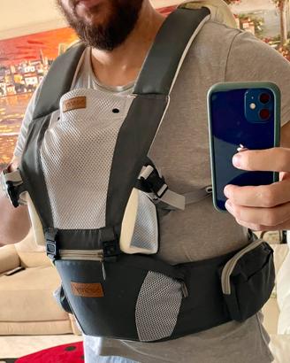 Marsupio bambino con supporto a seduta