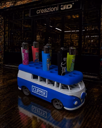 Clipper espositore per accendini stile vintage VW