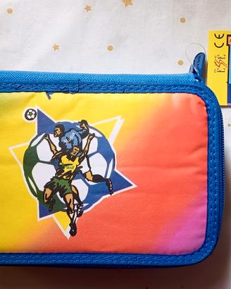 Astuccio 3 Zip Completo "Italia Soccer" 