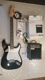 CHITARRA ELETTRICA SET COMPLETO ROCK JAM