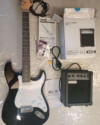 CHITARRA ELETTRICA SET COMPLETO ROCK JAM