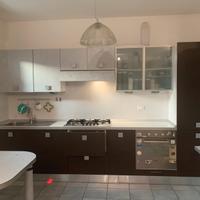 Cucina lineare moderna completa 348 cm con elettr.