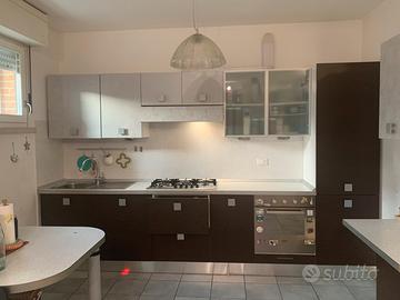 Cucina lineare moderna completa 348 cm con elettr.