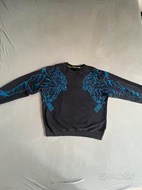 Iuter felpa maglione in cotone tigri nero blu
