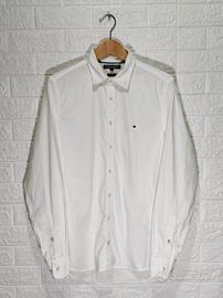Camicia Tommy Hilfiger bianca slim fit L Uomo