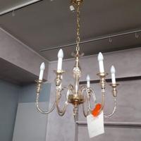 LAMPADARIO MURANO DE MAJO 6 LUCI AMBRATO