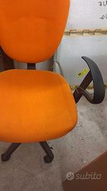 SEDIA DA STUDIO ARANCIONE