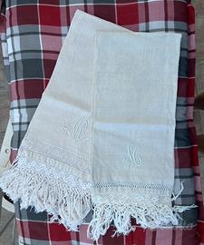 2 Asciugamani Vintage tela grezza