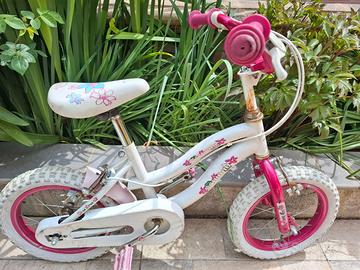 Bici bambina schiano flowers 14"