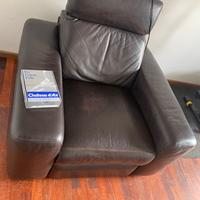 Poltrona in pelle Chateau d’Ax