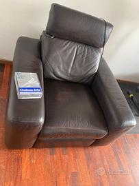 Poltrona in pelle Chateau d’Ax