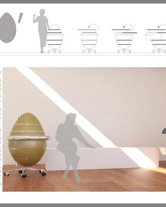 “EGGO’ carrello porta-oggetti  multifunzione