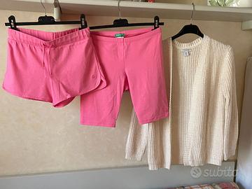 Pantaloncini e cardigan per ragazza anni 11/12