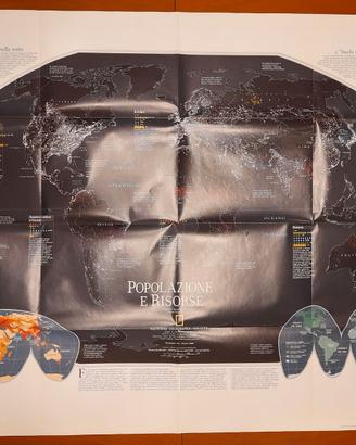 Mappa delle Popolazione e delle Risorse del Mondo.
