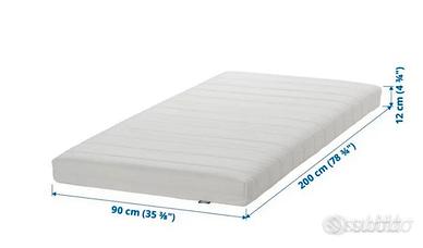 ikea malfors materasso in schiuma 90x200x12 cm