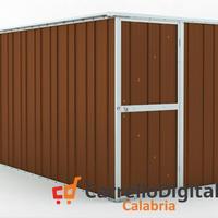 Deposito attrezzi giardino 175x307 legno scuro