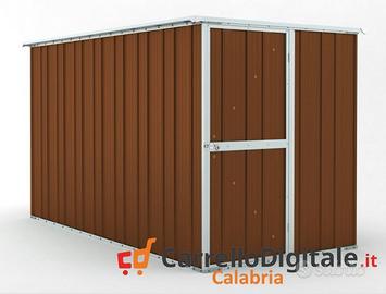 Deposito attrezzi giardino 175x307 legno scuro