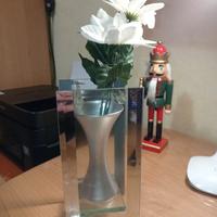 Vaso vetro porta fiori o candele