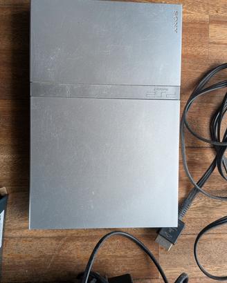 PlayStation 2 slim silver con Joystick wireless 