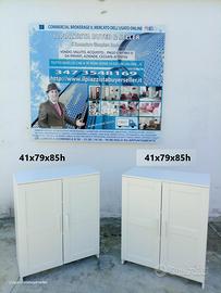 mobiletto con ante e ripiani bianco ikea