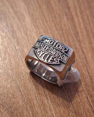 Anello harley davidson fedina acciaio 