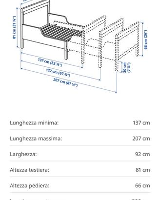 Letto allungabile ikea