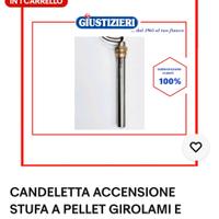 candeletta accensione stufa a pellet girolami  