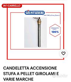 candeletta accensione stufa a pellet girolami  