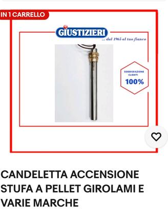 candeletta accensione stufa a pellet girolami  