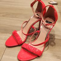 Sandali Elisabetta Franchi Rosso corallo , 37