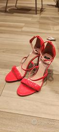 Sandali Elisabetta Franchi Rosso corallo , 37