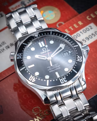 Omega Seamaster with card