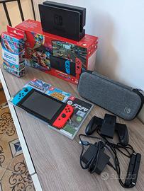 Nintendo Switch con giochi ed accessori