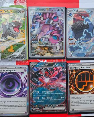 lotto 6 carte pokemon 