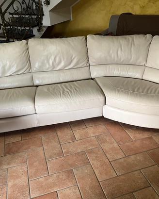 Divano letto in pelle Natuzzi