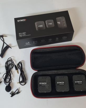 SYNCO G1(A2) Microfono Lavalier Wireless 2.4Ghz