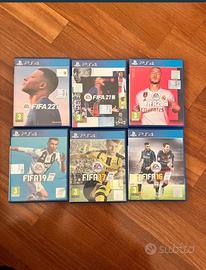 Giochi fifa dal 2016 al 2022 per playstation 4