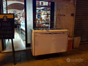 Vetrina vintage per gelati a carapine 8 gusti+6