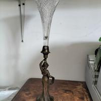 vaso  cristallo Baccara statua art deco Iris  900