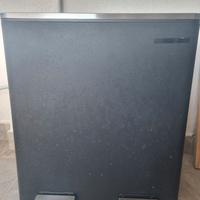 PATTUMIERA A DOPPIO CESTINO AMMORTIZZATO NERO