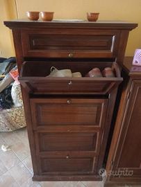 Scarpiera 160 x 80 x 35 con 4 ante