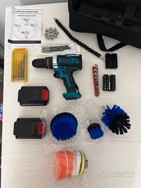 Trapano avvitatore con 2 batterie  ( mai usato )