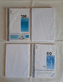 Scuola: set fogli di ricambio