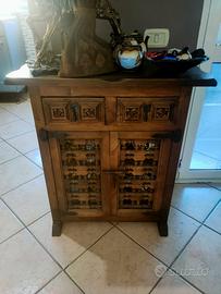mobiletto credenza   / castigliano  legno massello