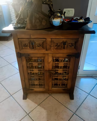 mobiletto credenza   / castigliano  legno massello