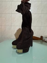 stivale marrone elastico 13cm