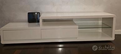 mobiletto bianco con led 