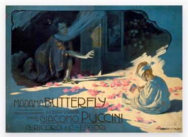 Poster d’epoca, Madama Butterfly Giacomo Puccini